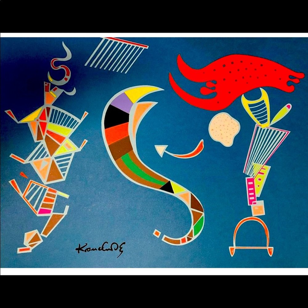 Kandinsky Lithograph, “The Arrow”, 1943, Plate signed